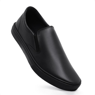 Tênis Slip On Preto Masculino Sapatênis Casual Iate Sem Cadarço Elástico Confortável em Oferta na Shopee