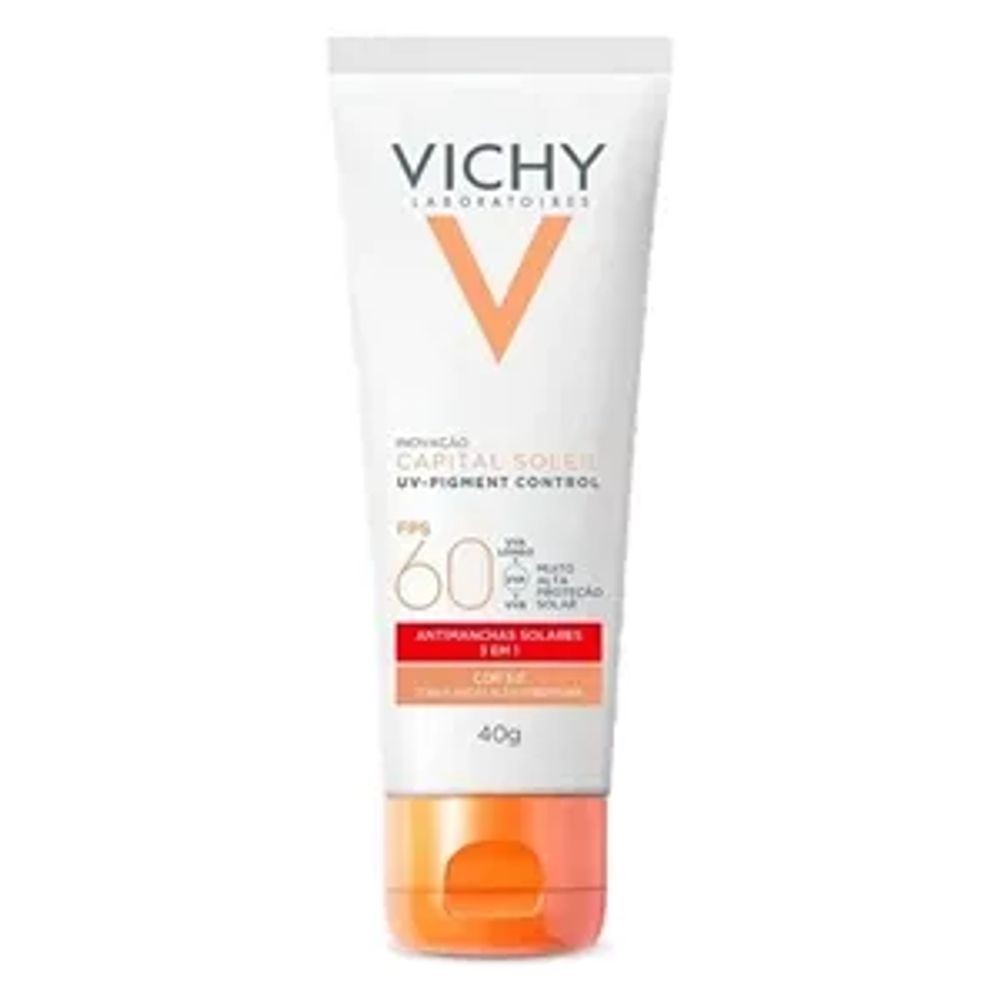 Protetor Solar Facial Vichy UV Pigment Control Cor 3.0 FPS 60 - 40g
