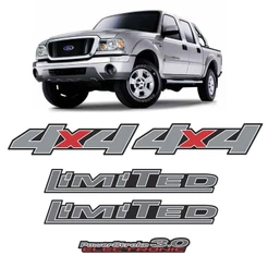 Kit Adesivos Compativel C/ Ranger Limited 3.0 2007/ Cromado