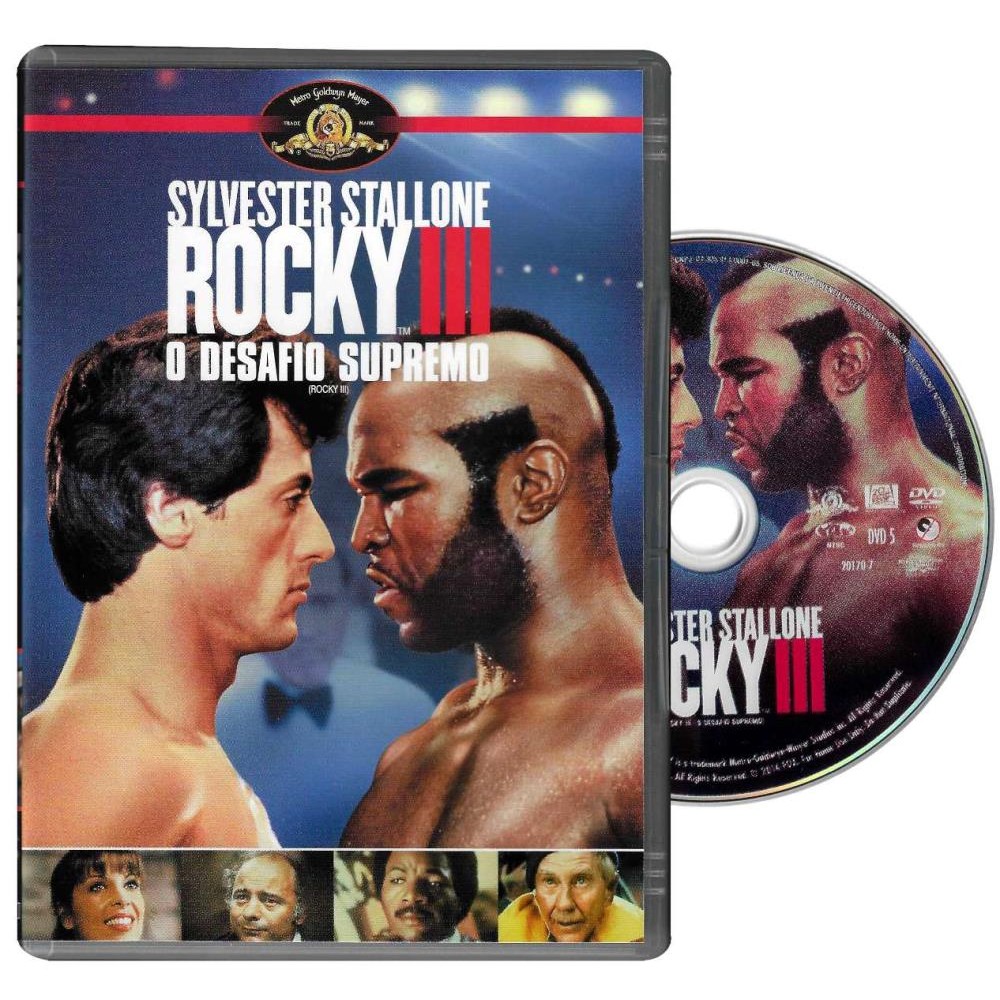DVD Sylvester Stallone Rocky III O Desafio Supremo