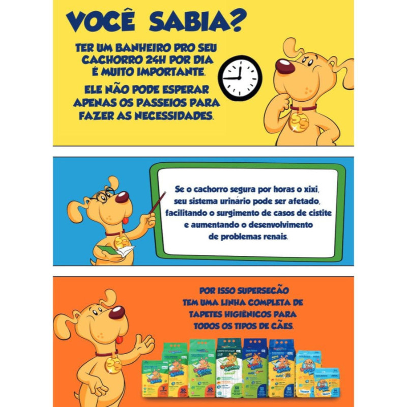 Tapete Higiênico Super Secão Max Slim Citrus 30UN 60x90cm para Cães — imagem 2 de 2