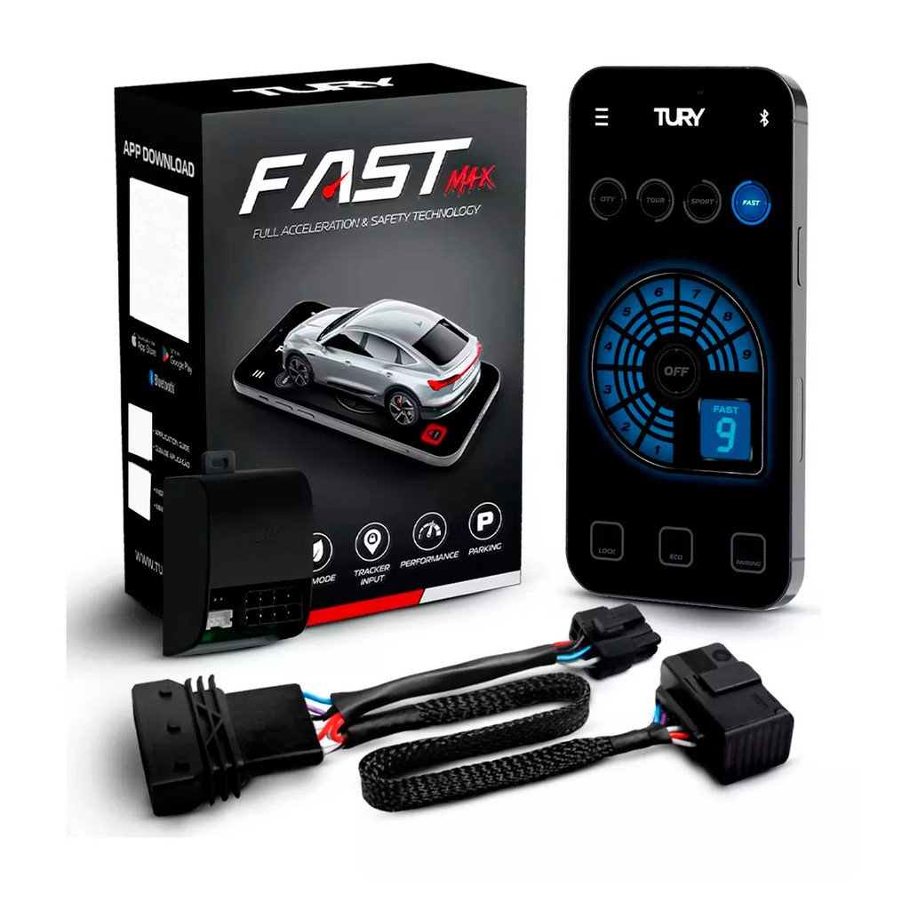 Módulo Variador Avanço Aceleração Eletrônico Touch Conferir Carros Compat. Tury - FAST MAX 5.0H