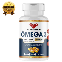 Ômega 3 EPA 540mg / DHA 360MG - 1000MG - 120CPS - VC NUTRITION