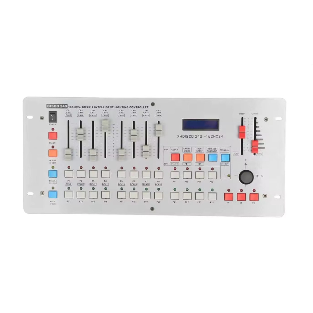Mesa Controladora de Luz DJ ON-LP512 15W 12 Grupos, 240 Canais DMX 512