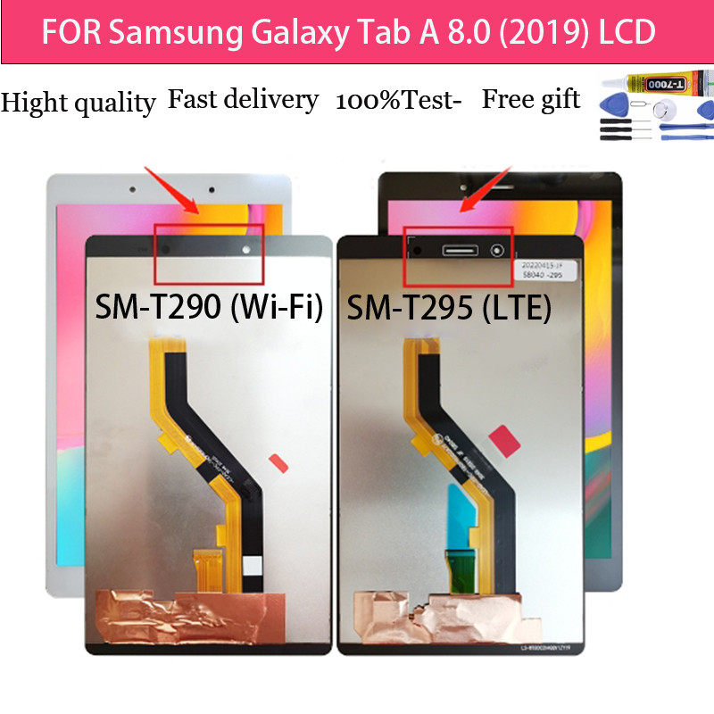 Original para Samsung Galaxy Tab A 8.0 2019 SM-T290 T295 T290 T295 Substituição de Tela LCD Touch Screen NZ6Z