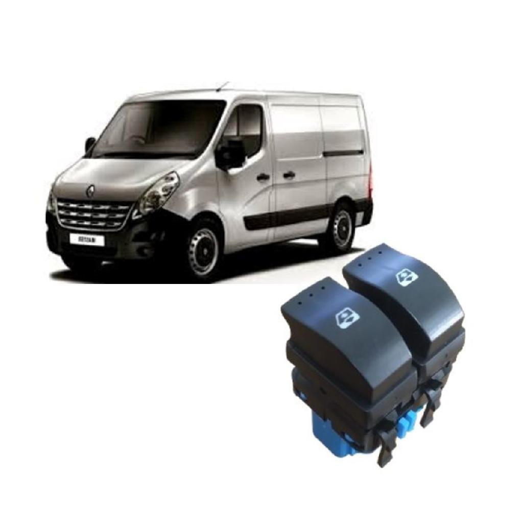 BOTÃO INTERRUPTOR VIDRO ELETRICO DUPLO MASTER LE 2013 A 22