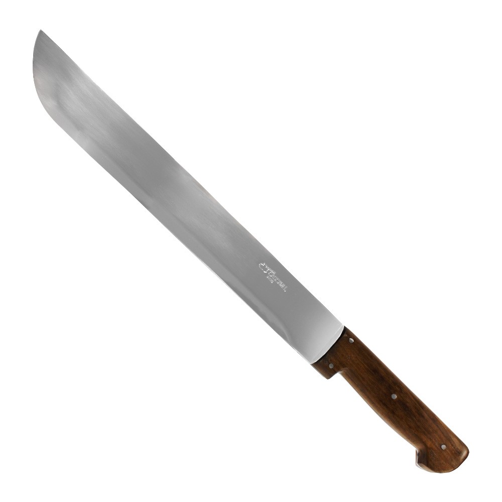 Facão Largo Aço Inox 16" Cabo Madeira - Facas Cascavel