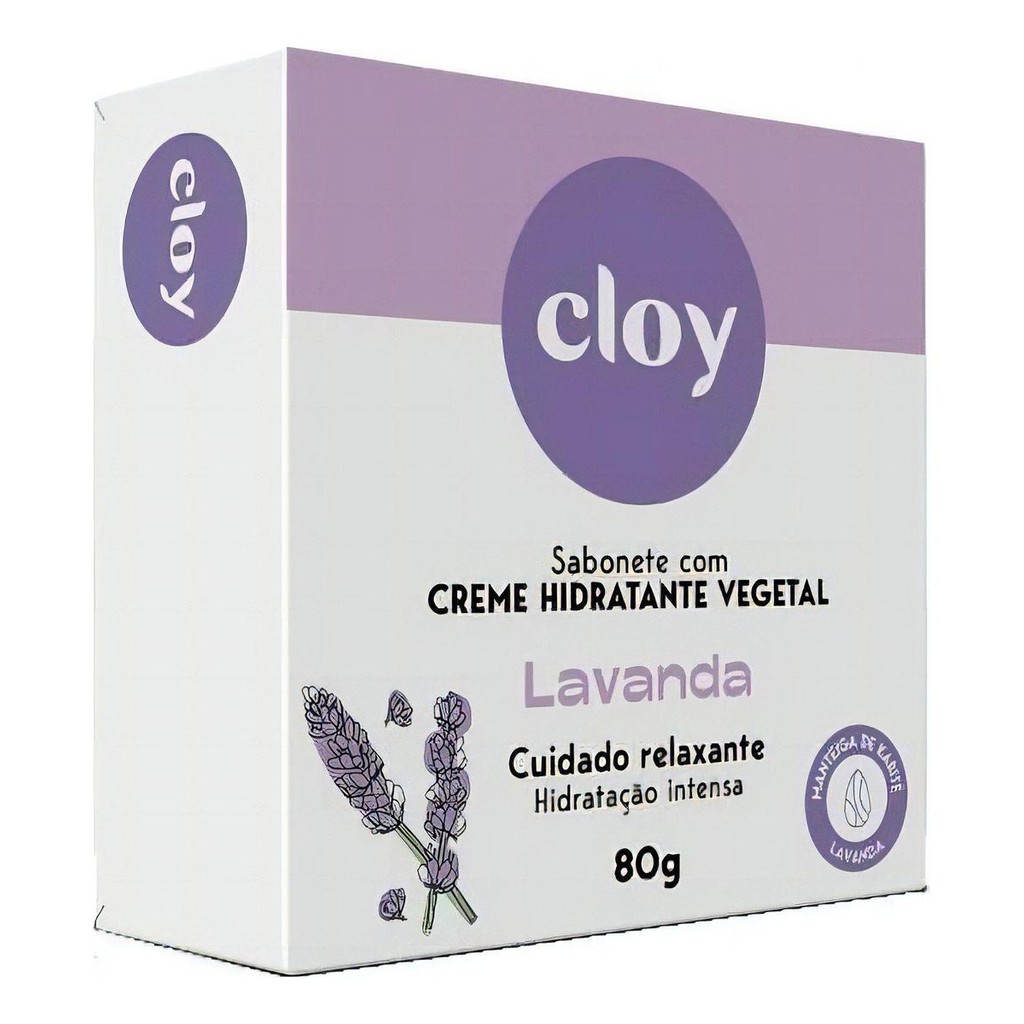 Kit C/ 4 Sabonete Em Barra De Lavanda 80g Com Formula Hidratante E Relaxante