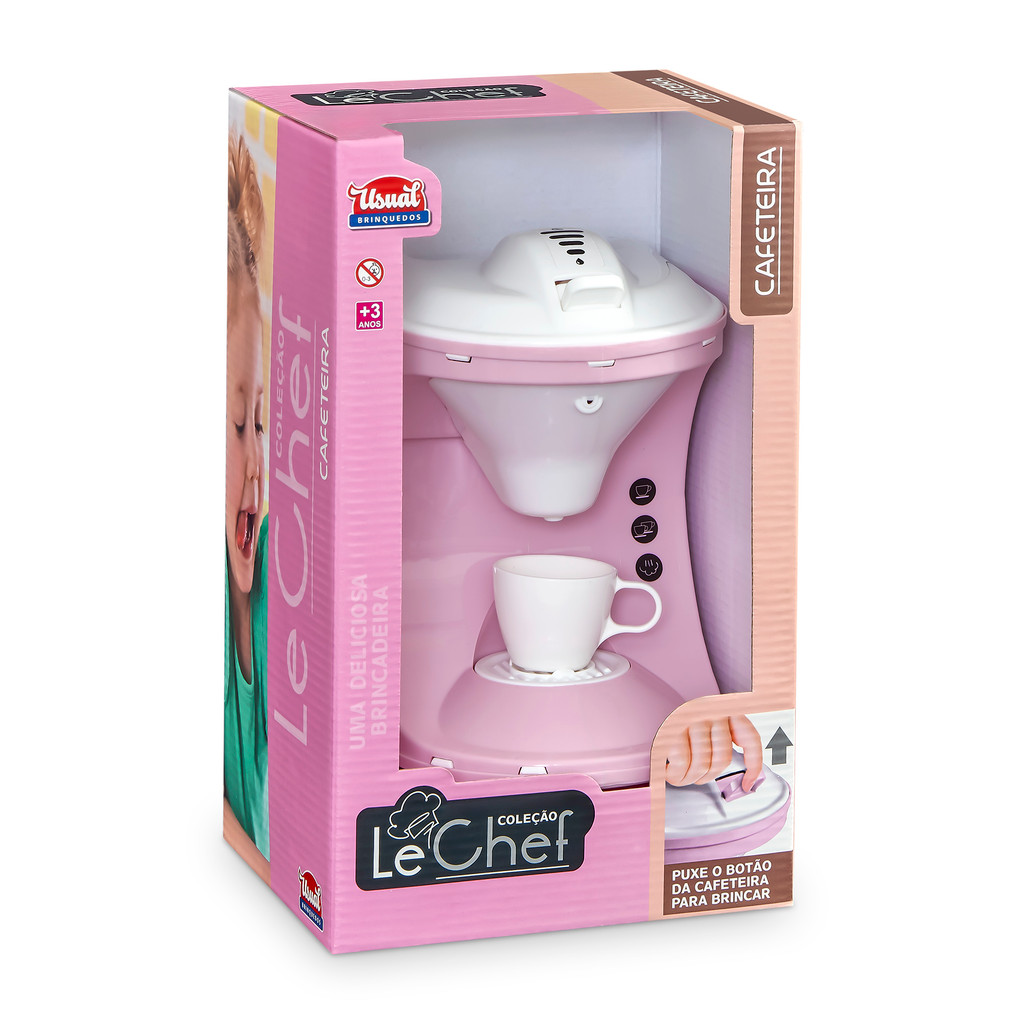 Cafeteira Infantil de Brinquedo - New Le Chef Cozinha Infantil Brinquedo Faz de Conta