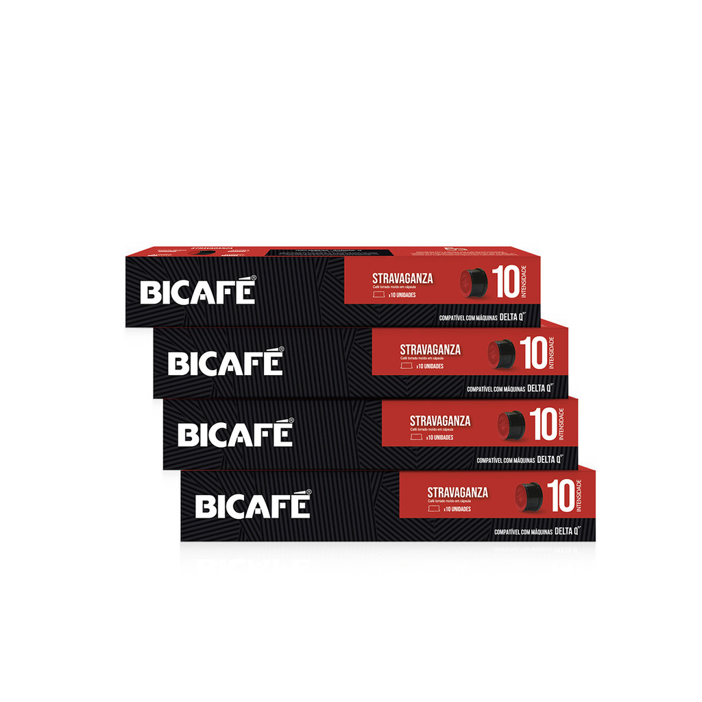 Kit 40 Cápsulas De Café Bicafé Stravaganza  P/ Máquinas DeltaQ*
