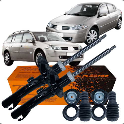 Amortecedor Dianteiro Cofap + Kit Megane Grand Tour 1.6/ 2.0 2006 2007 2008 2009 2010 2011 2012 2013