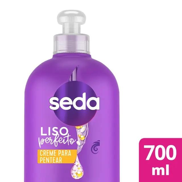 Creme para Pentear Seda Liso Perfeito 700ml em Oferta na Shopee