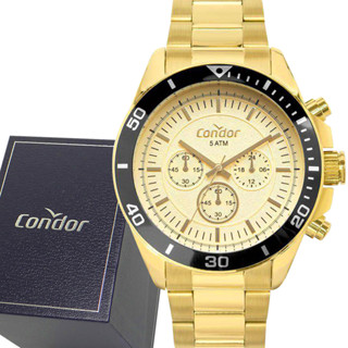 Relógio Masculino Condor Original Dourado Prova Dágua Luxo em Oferta na Shopee