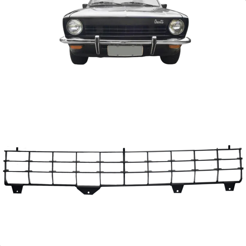 Grade Do Chevette Tubarão 1974 1975 1976 1977 Preta