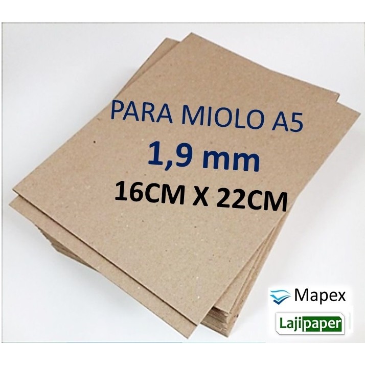 PAPELÂO HOLLER / CINZA PARA MIOLO A5 - 16CM X 22CM - 1,9MM em Oferta na Shopee