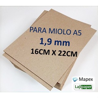PAPELÂO HOLLER / CINZA PARA MIOLO A5 - 16CM X 22CM - 1,9MM em Oferta na Shopee