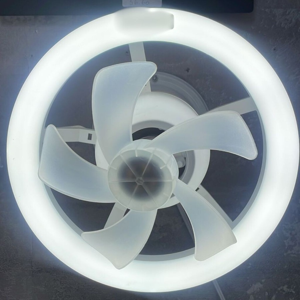 Ventilador teto fan light com luz integrada e27 controle remoto com rotacao