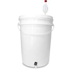 Balde Fermentador 22L Completo com Tampa Hermética Alça para Cerveja Vinho Hidromel Álcool Artesanal