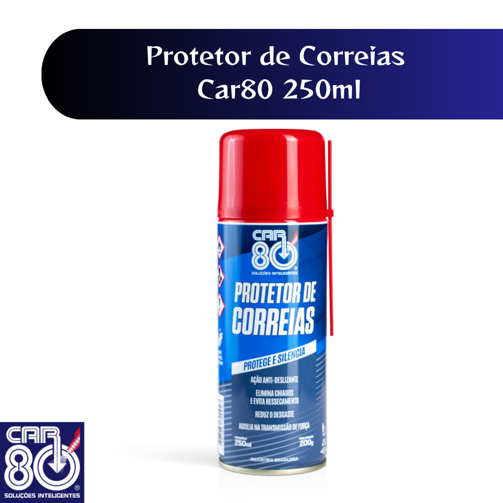 Car80 Protetor de Correias Protege e Silencia 250ml em Oferta na Shopee