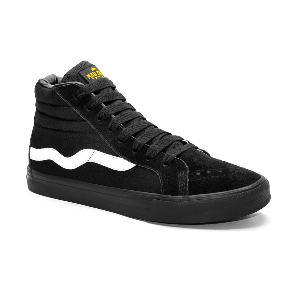 Tênis Mad Rats Hi Top Black Branco