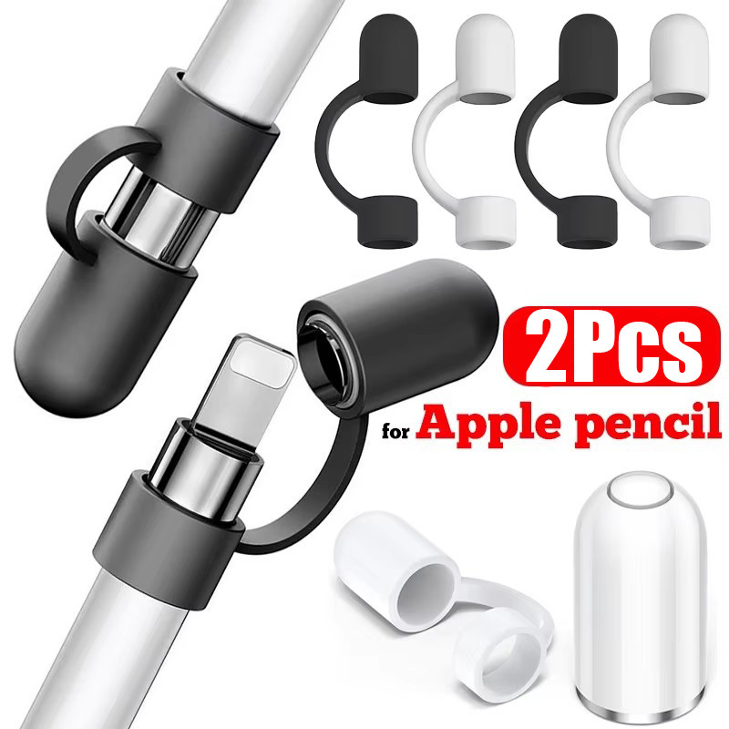 Tampa De Caneta De Silicone De 1/2 Unidades Para Apple Pencil-Capas Touch-Protet