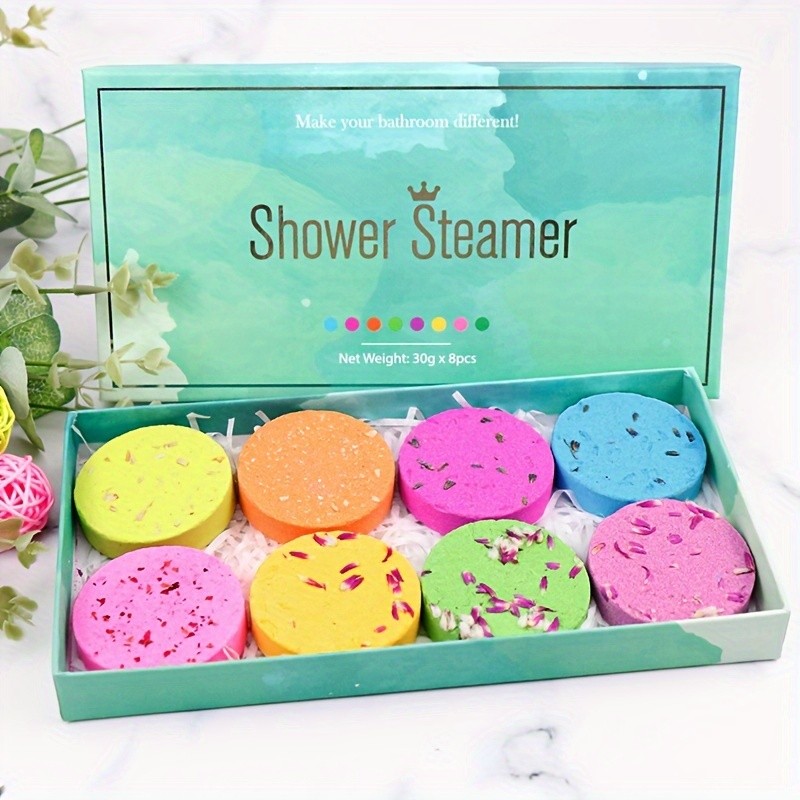 Conjunto De Vaporizadores De Chuveiro , Comprimidos Variados De Fragrância De Spa , Bombas De Banho De Óleo Essencial Pa