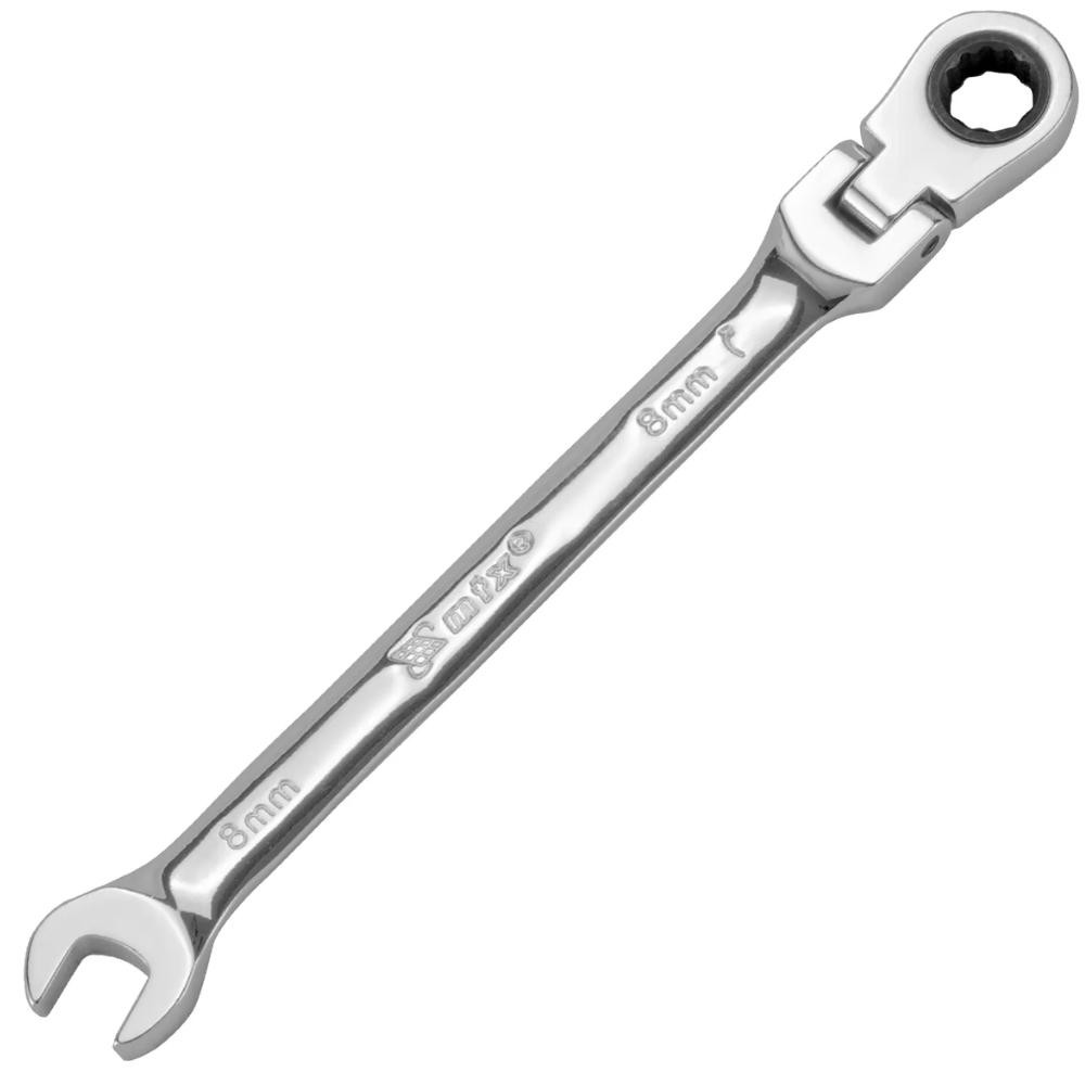 Chave Combinada com Catraca 8 MM Reversível Articulada Móvel MTX