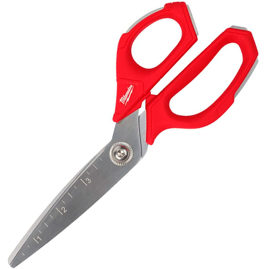 Tesoura Profissional Reta 9" MILWAUKEE 48-22-4046 Lâmina Corte Suave com Medição