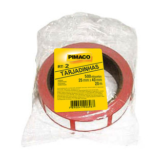 Etiqueta para preço RT2 20m tarjadinhas Pimaco em Oferta na Shopee