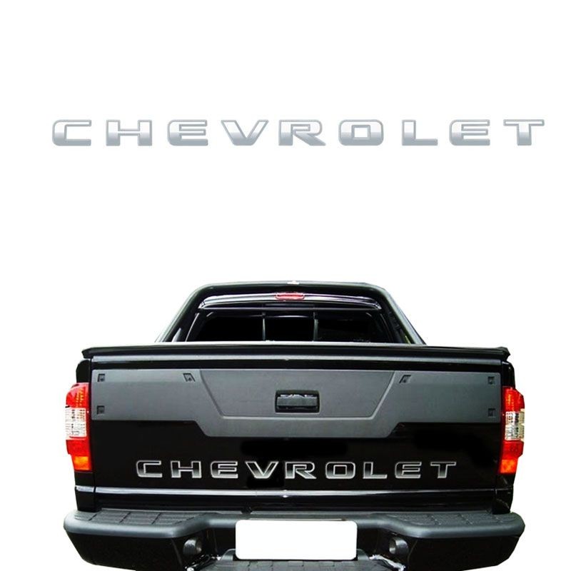 Faixa Tampa Traseira Chevrolet S10 2009/2011 Adesivo Prata