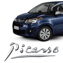 Emblema Citroen Xsara Picasso Adesivo Cromado Resinado
