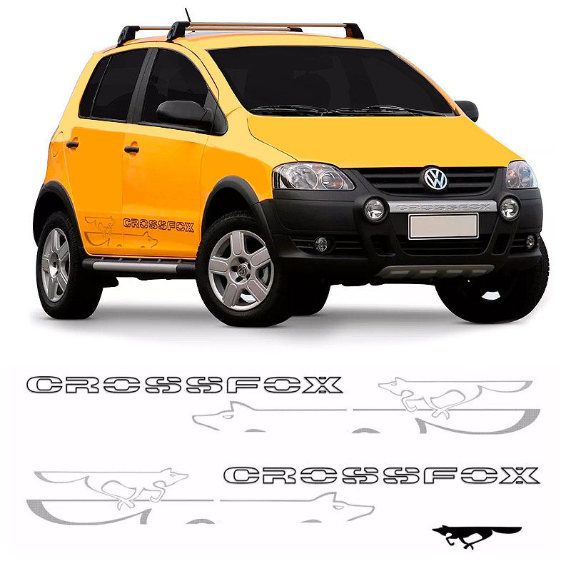 Kit Faixa Crossfox 2008 e 2009 Adesivo Lateral E Traseiro em Oferta na Shopee