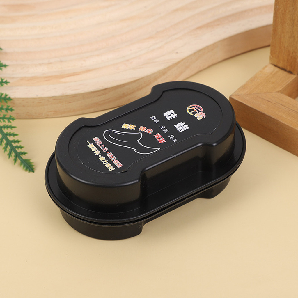 Esponja De Brilho De Sapato Preto Ilumina Escova De Cera Incolor Para Bolsas De Mão Cintos Carteiras Uso em Oferta na Shopee