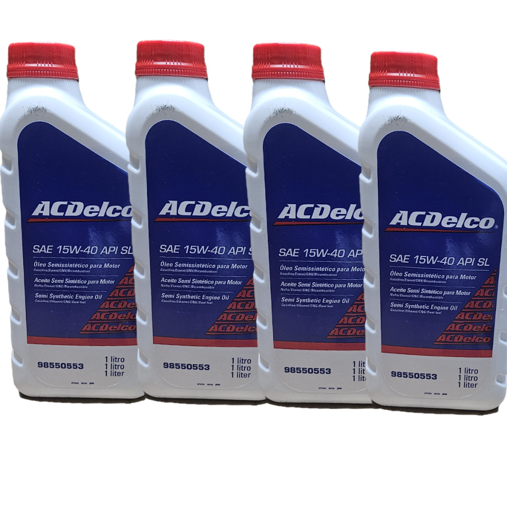 Kit 4L de Óleo 15w40 Semissintético ACDelco 98550553 em Oferta na Shopee