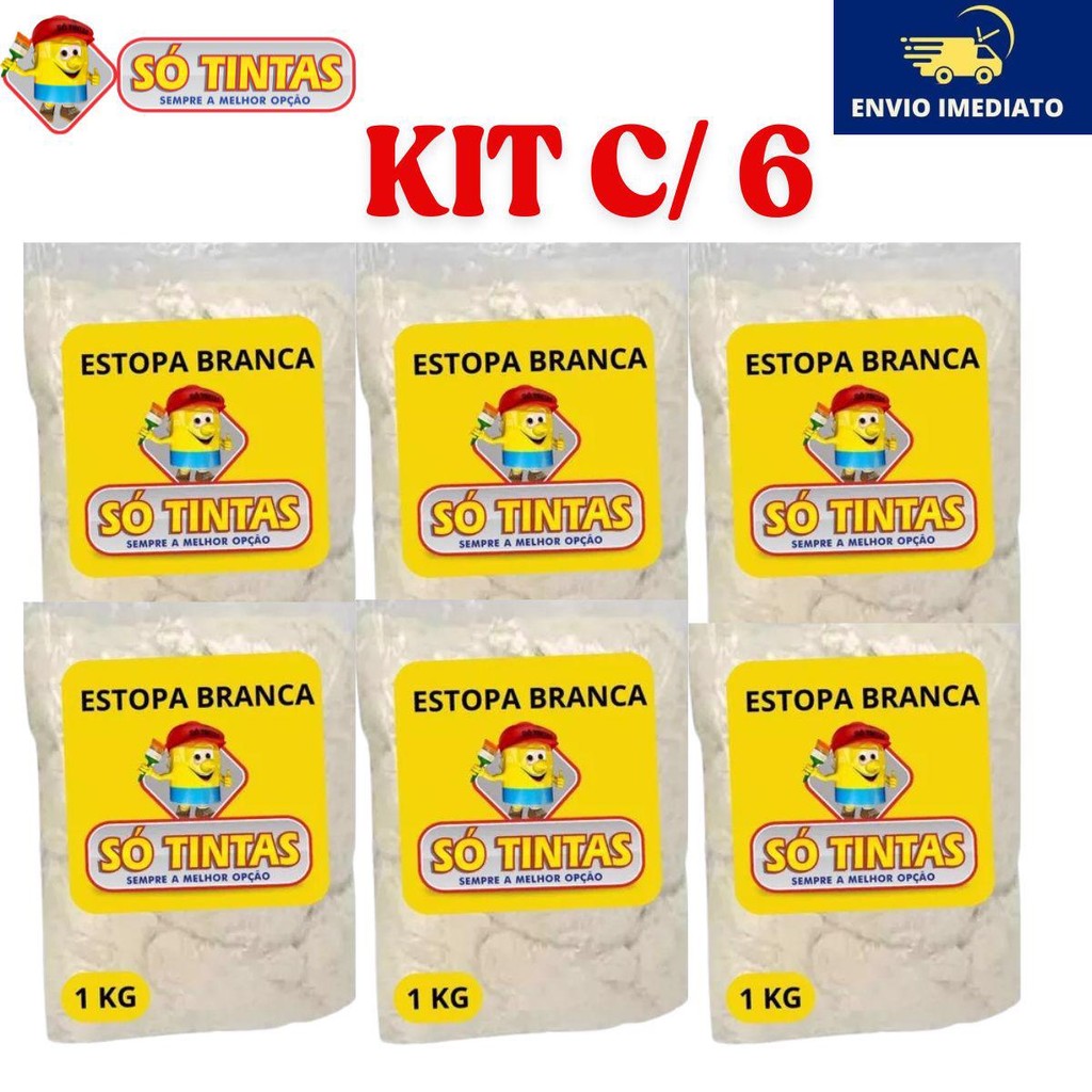 Kit 6 Und Estopas 1kg Multiuso Limpeza Polimento Automotivo em Oferta na Shopee