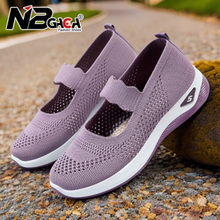 Sapatos Femininos Malha Respirável Confortável Apartamentos Tênis Leves Para Moda Feminina Sapato De Caminhada Plus Size em Oferta na Shopee