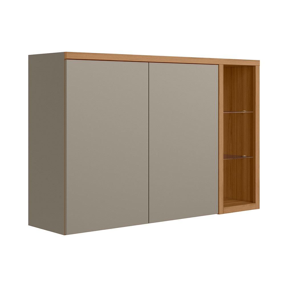 Armário Aéreo Duplo 120cm Allure Linea Brasil em Oferta na Shopee