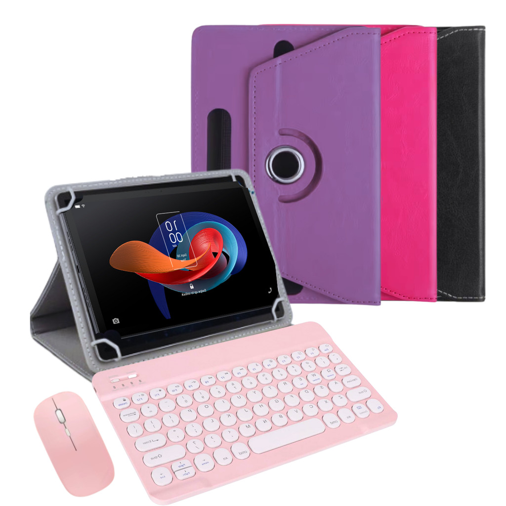 Kit Teclado Bluetooth Touchpad + Capa Rotativa p/ Tablet Nokia T20 Nk069 10.4 Polegadas
