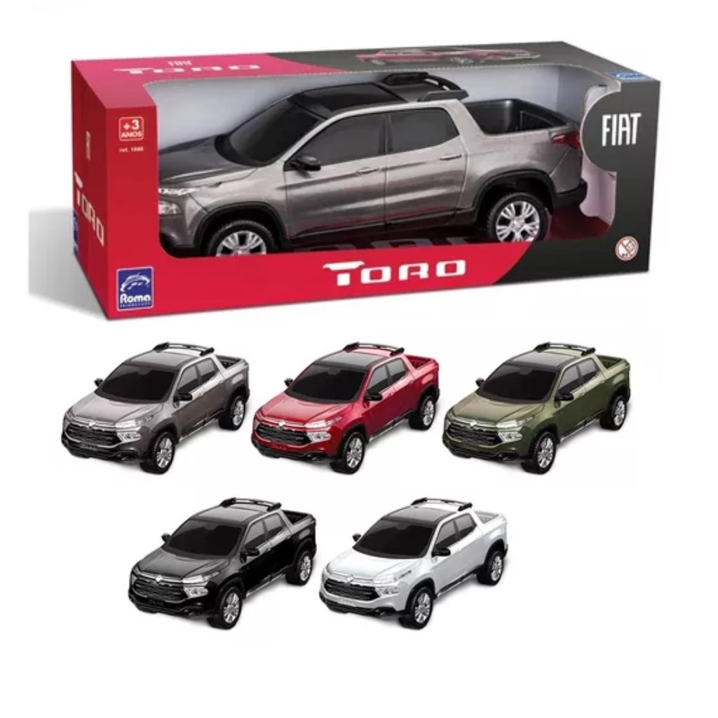 Caminhonete Pick Up Fiat Toro Brinquedo 1865 Roma Cores