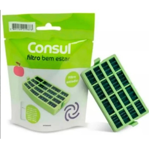 Filtro Original Antibactéria Antiodor Refrigerador Consul Bem Estar  W10515645 em Oferta na Shopee
