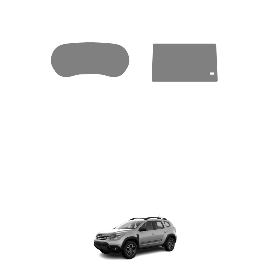 Película PPF Proteção Kit Velocímetro Multimídia Renault Duster Iconic Plus TCe 2021 2022 2023 2024 2025 TPU Anti Risco