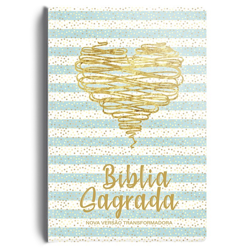 Bíblia NVT - Capa semi luxo coração brilhante