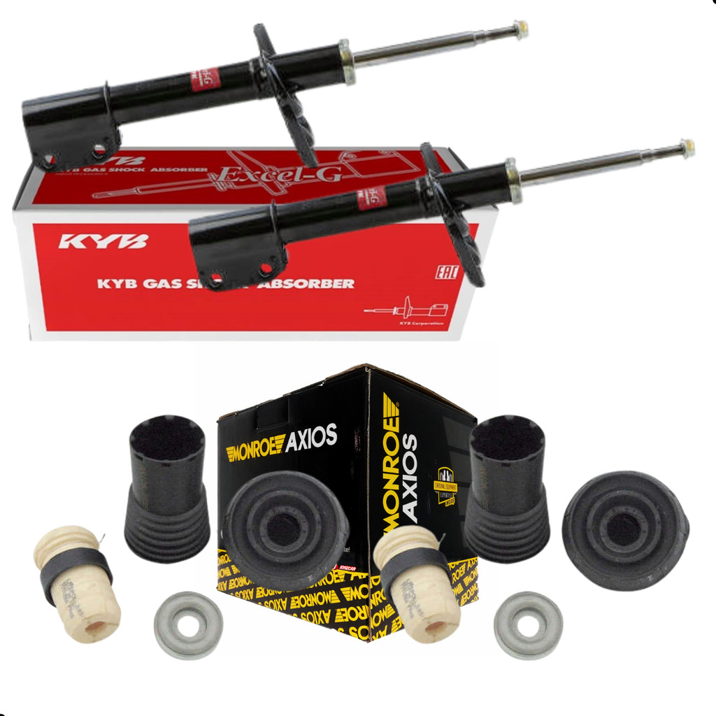 Amortecedor Logan Sandero KYB+Kit Coxim Axios 2014 a 2020