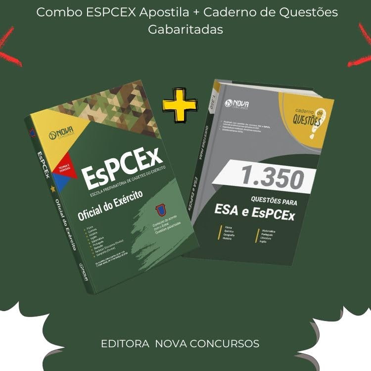 Combo ESPCEX Apostila + Caderno de Questões Gabaritadas
