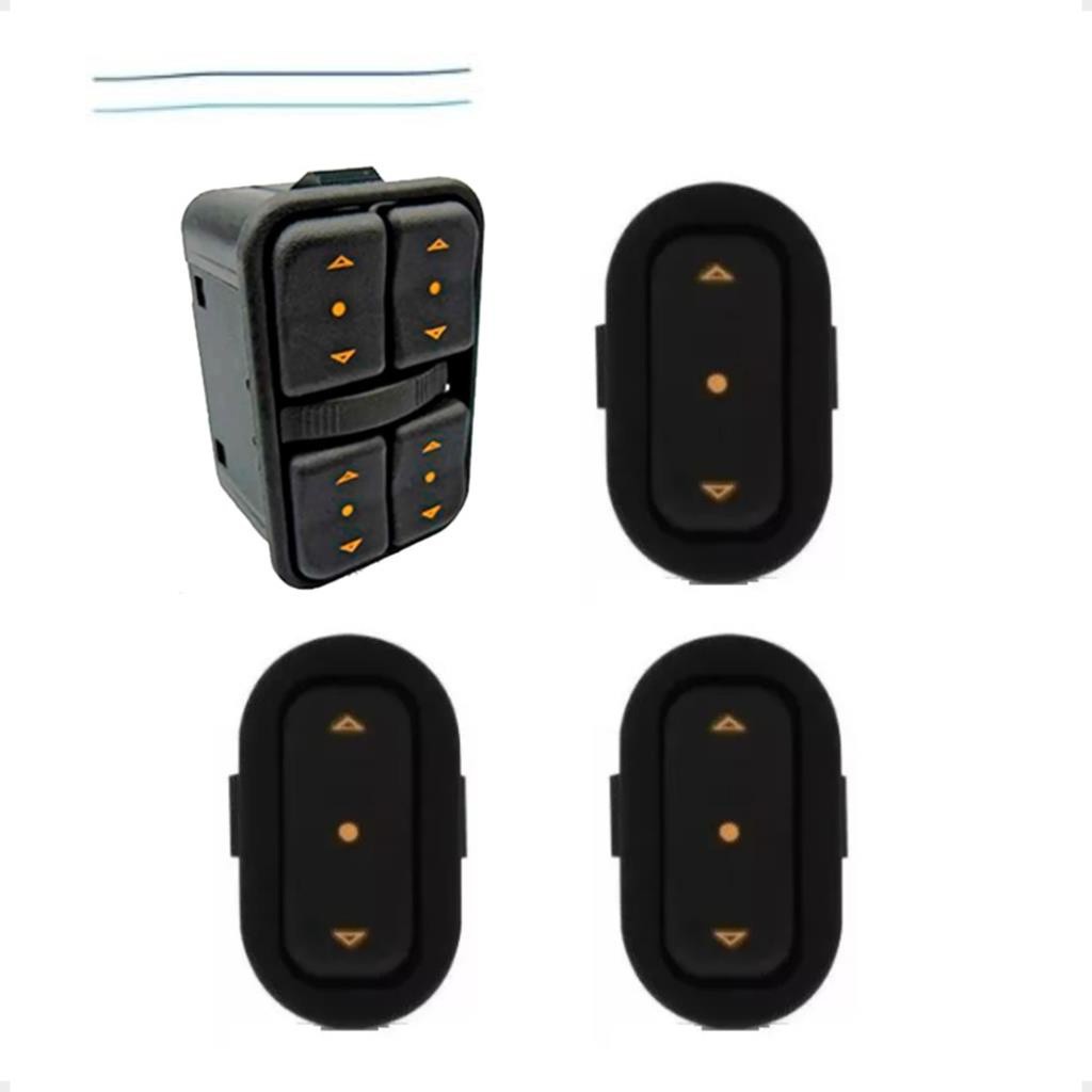 Jogo Kit Botoes Vidro Eletrico Compatível Ao Celta Meriva Montana Zafira em Oferta na Shopee