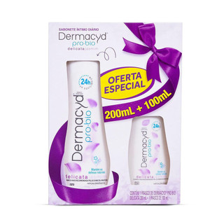 Kit Sabonete Líquido Íntimo Dermacyd Delicata 200ml + 100ml em Oferta na Shopee