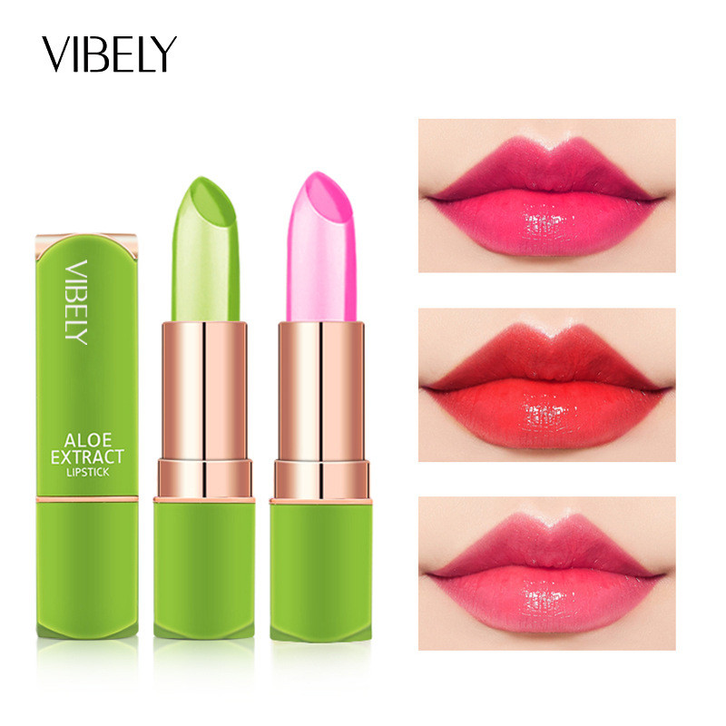 Aloe Vera Termocrômica Jelly Batom Antiaderente Copo Lip Care Hidratante Hidratante