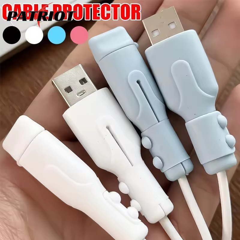 Protetor De Cabo De Carregamento De Silicone Para Android-Capa Anti-Quebra Durável Com Ajuste Universal , Protetora De 4
