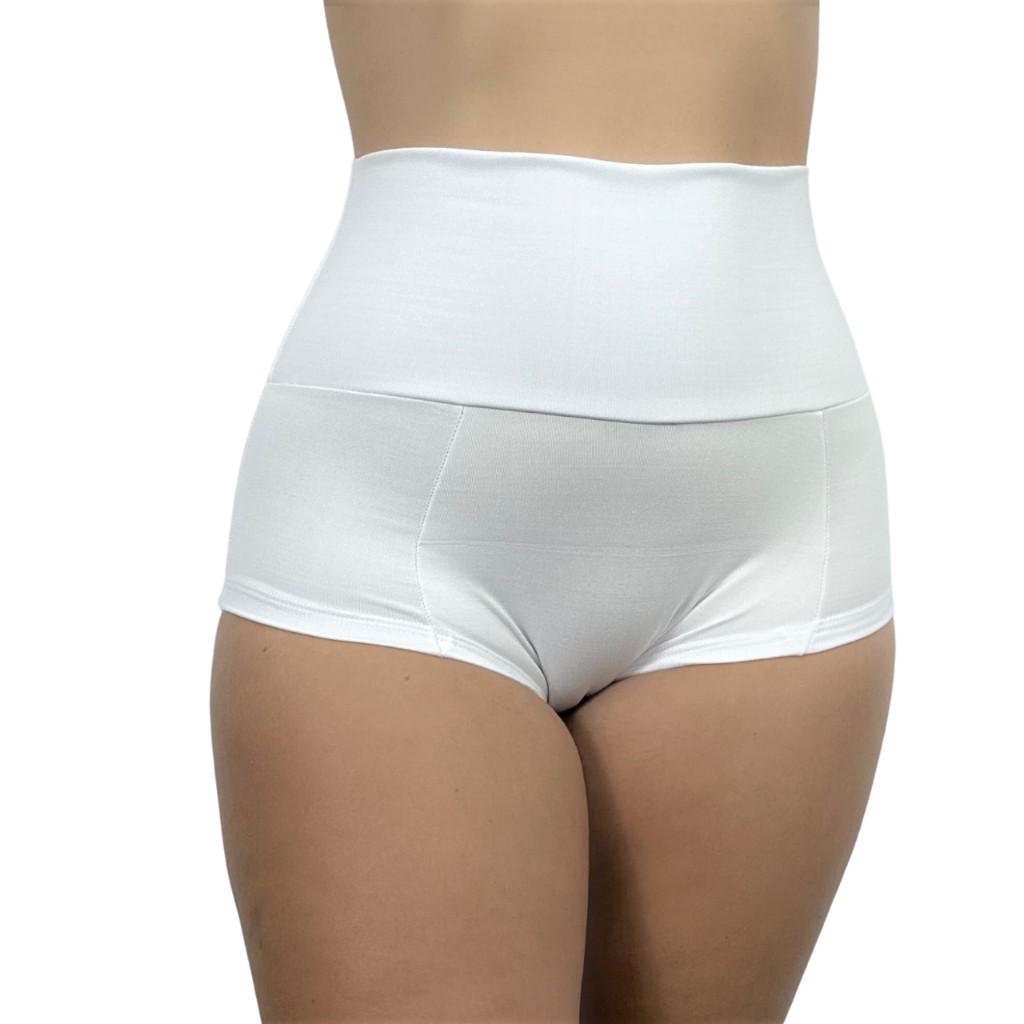 Short Cinta Suplex Modeladora Pós Parto Alta Pressão em Oferta na Shopee