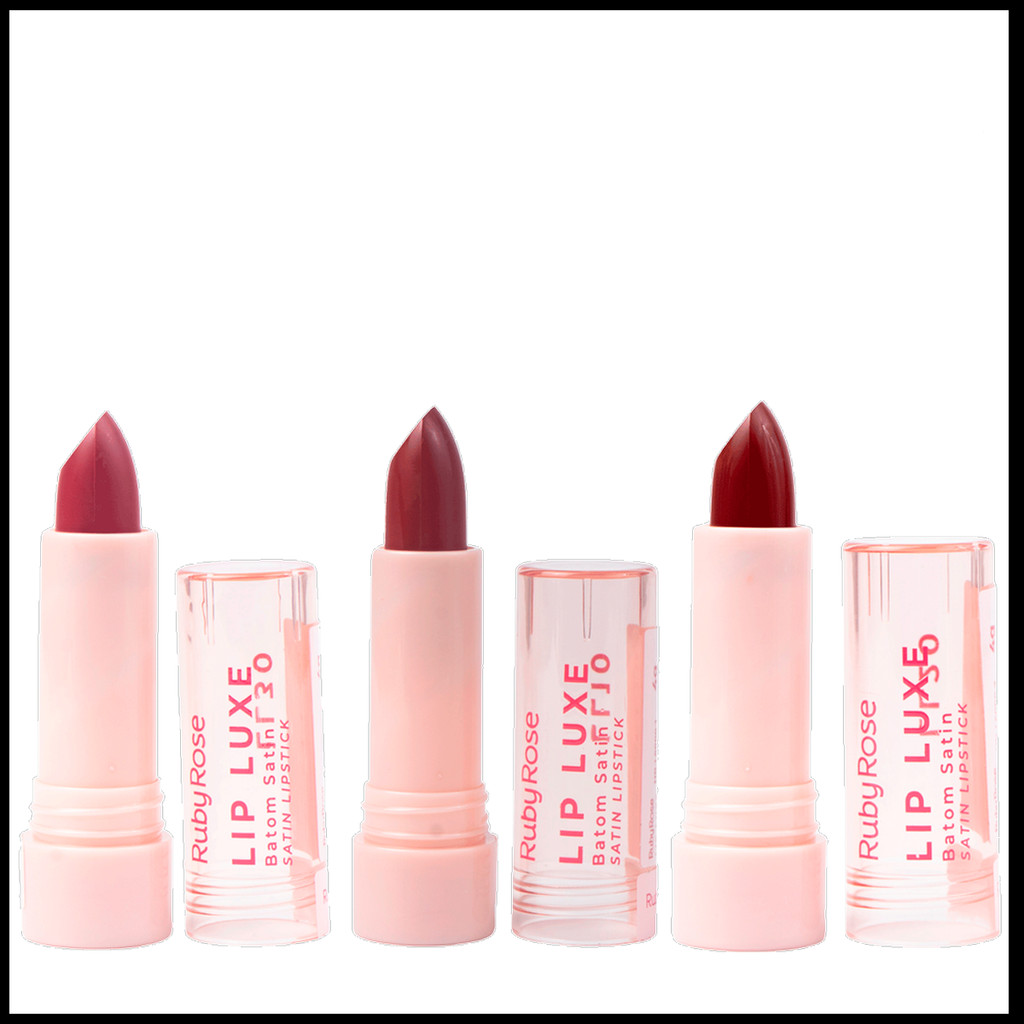 Batom Satin Bala Ruby Rose Lip Luxe HBL6000